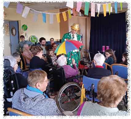 Mister Fred en représentation en EHPAD
